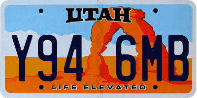 UT license plate Y946MB