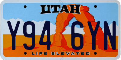 UT license plate Y946YN