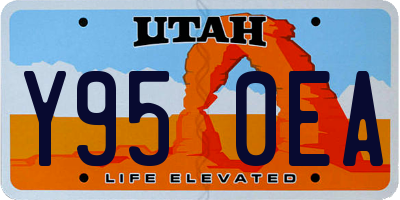 UT license plate Y950EA