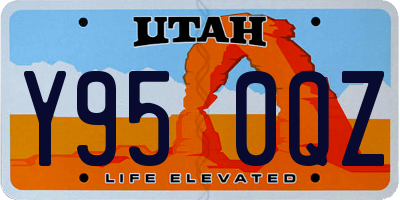 UT license plate Y950QZ