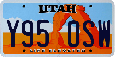 UT license plate Y950SW