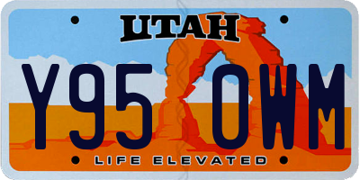 UT license plate Y950WM