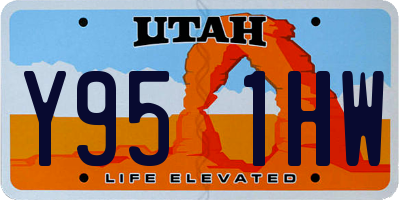 UT license plate Y951HW