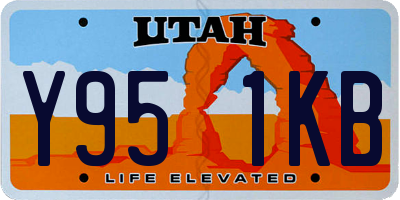 UT license plate Y951KB