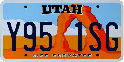 UT license plate Y951SG