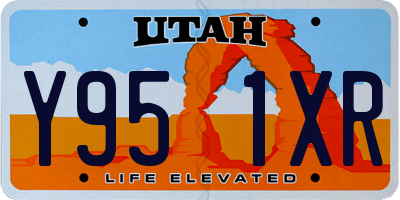 UT license plate Y951XR