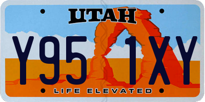 UT license plate Y951XY