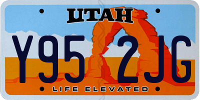 UT license plate Y952JG