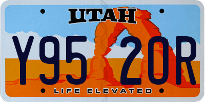 UT license plate Y952OR