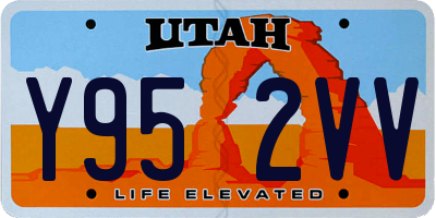 UT license plate Y952VV