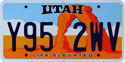 UT license plate Y952WV