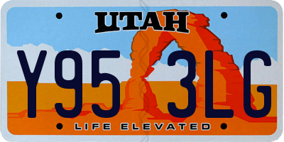 UT license plate Y953LG