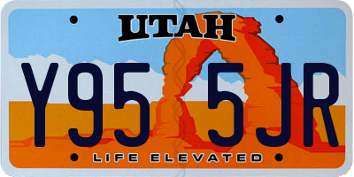 UT license plate Y955JR