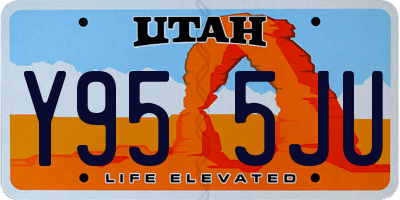 UT license plate Y955JU