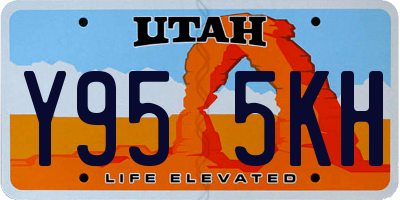 UT license plate Y955KH