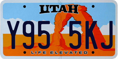 UT license plate Y955KJ