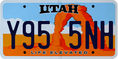 UT license plate Y955NH