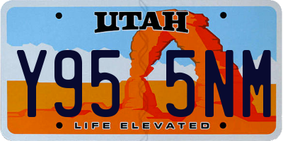 UT license plate Y955NM