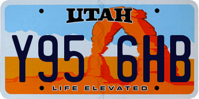 UT license plate Y956HB