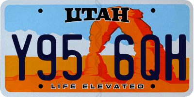 UT license plate Y956QH