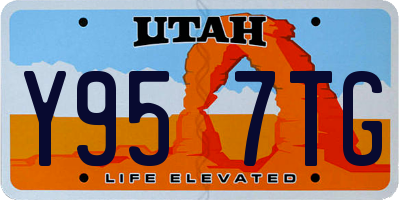 UT license plate Y957TG