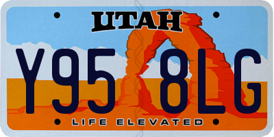 UT license plate Y958LG