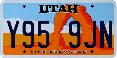 UT license plate Y959JN