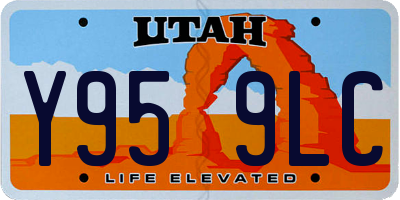 UT license plate Y959LC