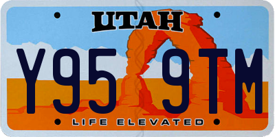 UT license plate Y959TM