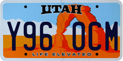 UT license plate Y960CM