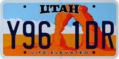 UT license plate Y961DR