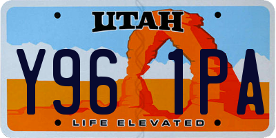 UT license plate Y961PA