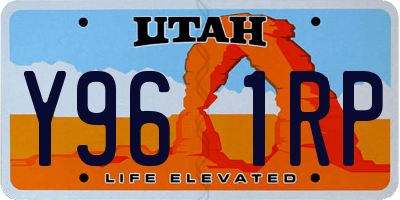 UT license plate Y961RP