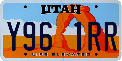 UT license plate Y961RR