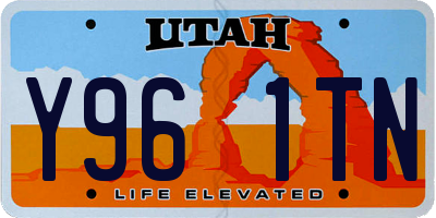 UT license plate Y961TN