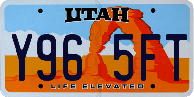 UT license plate Y965FT