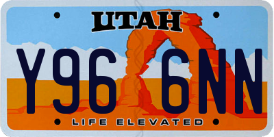 UT license plate Y966NN
