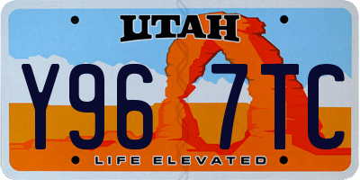 UT license plate Y967TC