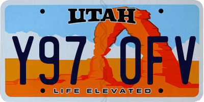 UT license plate Y970FV