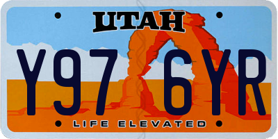 UT license plate Y976YR