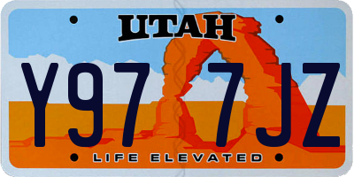 UT license plate Y977JZ