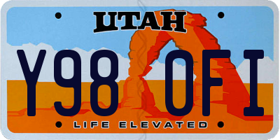 UT license plate Y980FI