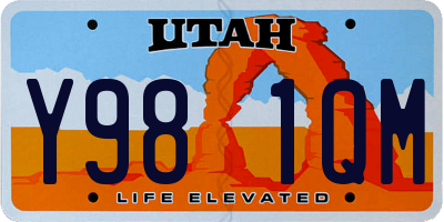 UT license plate Y981QM