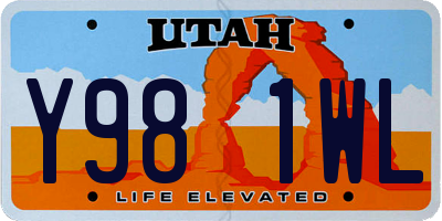 UT license plate Y981WL