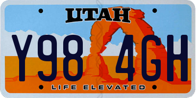 UT license plate Y984GH