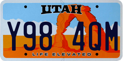 UT license plate Y984QM
