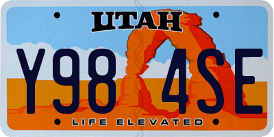 UT license plate Y984SE