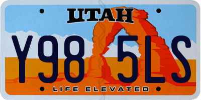 UT license plate Y985LS