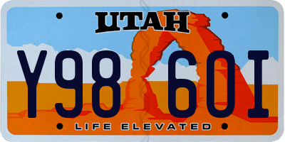 UT license plate Y986OI