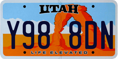 UT license plate Y988DN